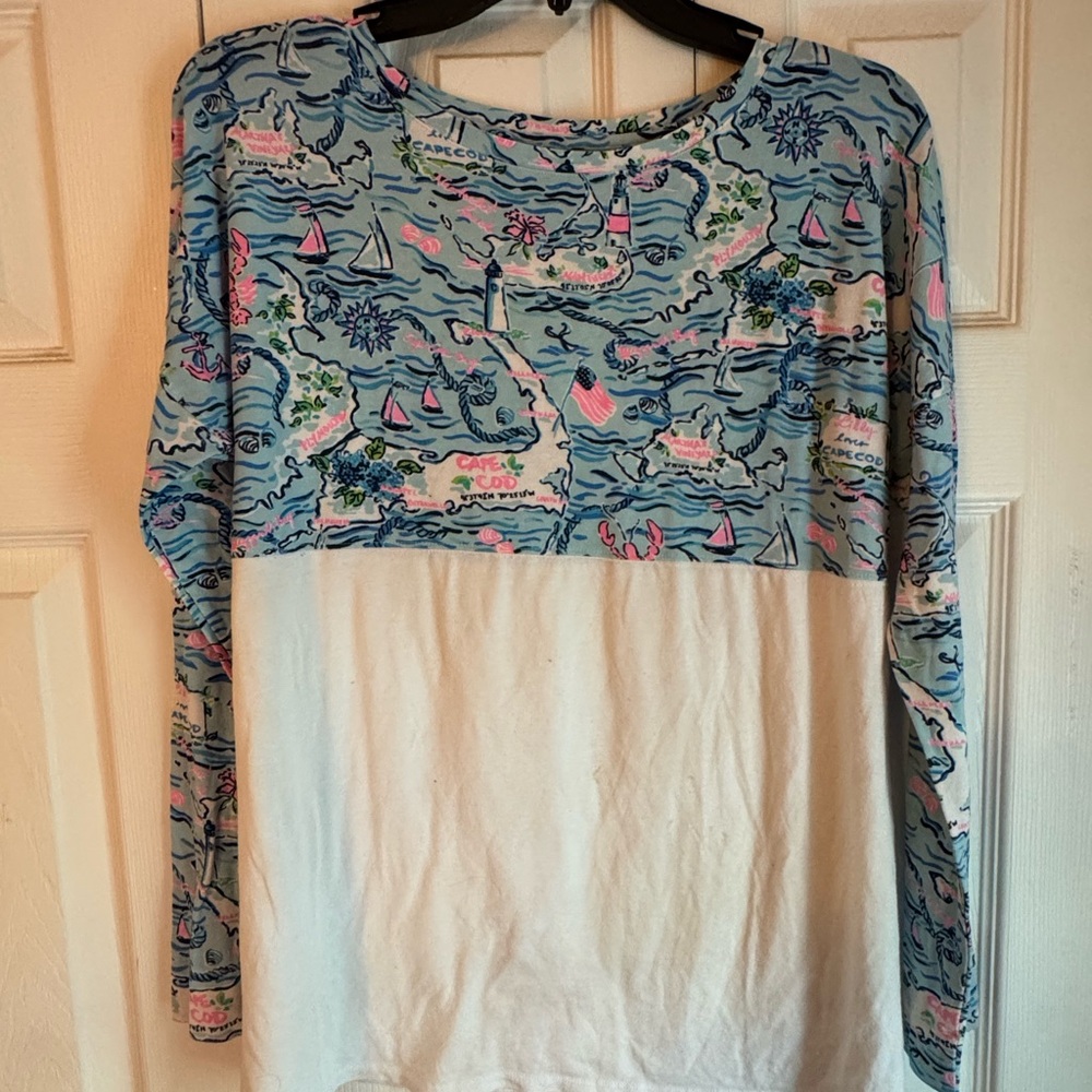 Lilly Pulitzer Women’s Finn Top in Lilly Loves Cape Cod Medium